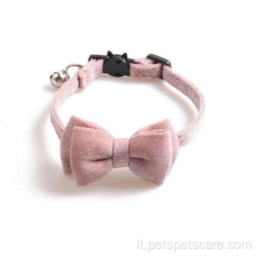 Collar con papilla da gatto da pet lussuoso luminoso amichevole